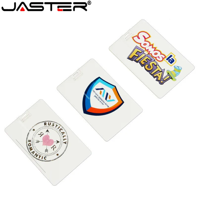 Флэш накопитель JASRER USB2.0 с 10 бесплатными цветными логотипами мини карта