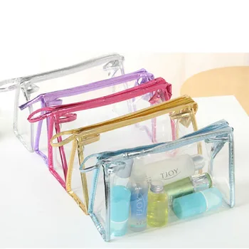 

5 Colors Make Up Organizer Bag Toiletry Bathing Storage Bag women waterproof Transparent PVC Travel cosmetic bag
