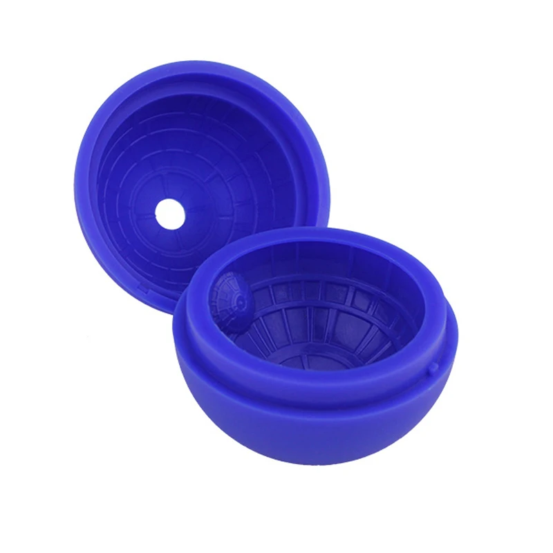 Novelty Silicone Ice Cube Mold Large Round Ice Ball Blue Color Silicone Sphere Ice Tray Molds DIY Cocktail Bar Kitchen Tools (2)