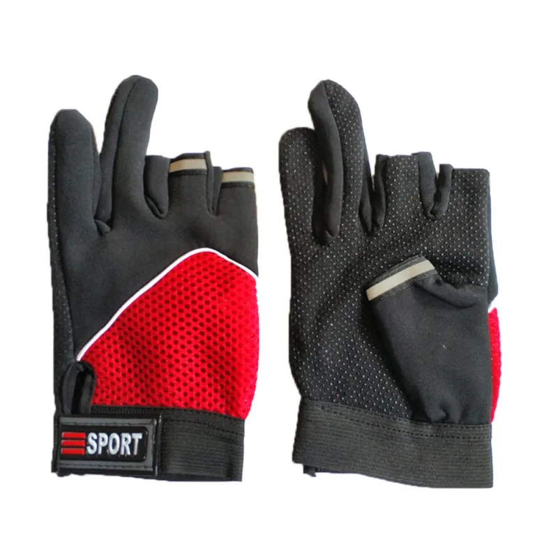 1 пара, спортивные перчатки для рыбалки, 3 пореза пальцев, легкие, дышащие, противоскользящие, защита от ультрафиолетовых лучей, наружная одежда для рук