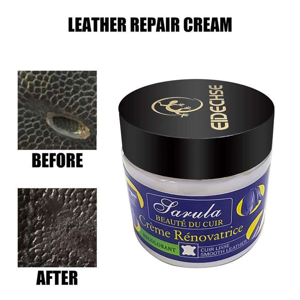 Faded Leather Cleaner Repair Kit Auto Car Seat Sofa Coats Holes Scratch Cracks Rips Liquid Refurbishing Descaling Cream