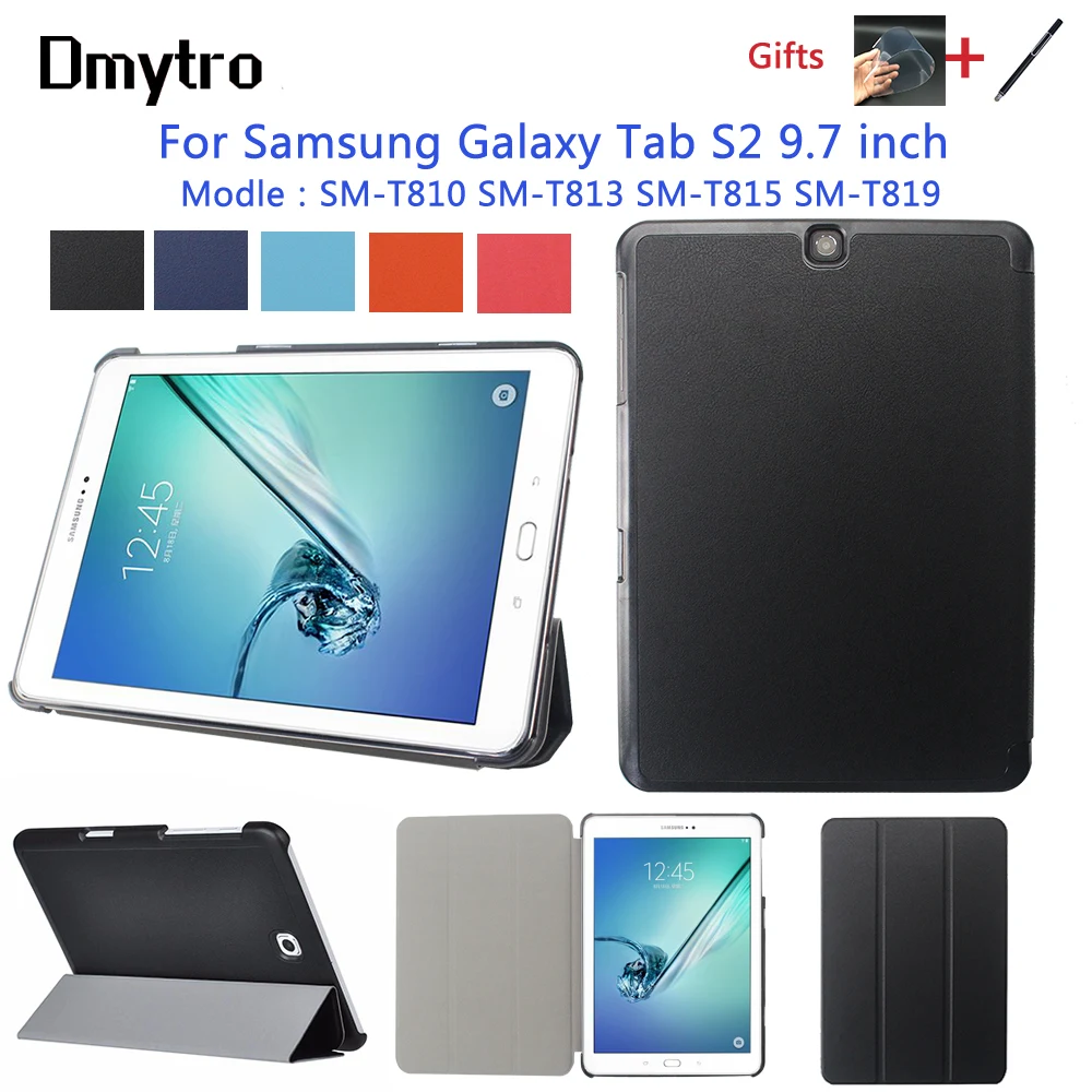 Для Samsung Galaxy Tab S2 9 7-дюймовый SM-T810 SM-T813 SM-T815 Планшет тонкий смарт-чехол с функцией