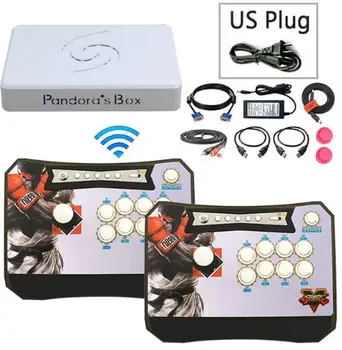 

Arcade Controller Kit with 1300 Games Pandora Box 6 Wireless Arcade Stick console for PS3 PC Game Fighting 2 Players Joystick