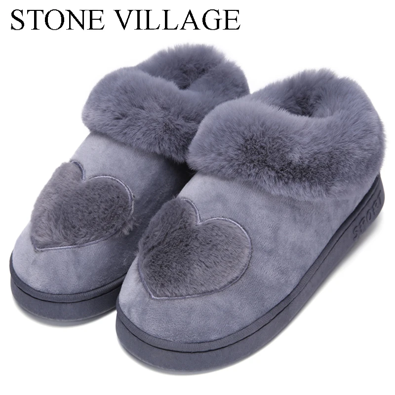 winter fur slippers