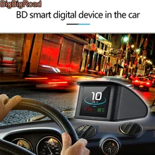 BigBigRoad Car Hud OBDII 2 Speed Windscreen Projector Head Up Display For BMW 7 Series G11 G12 E60 E36 M2 F87 M3 M4 M5 F90 M6