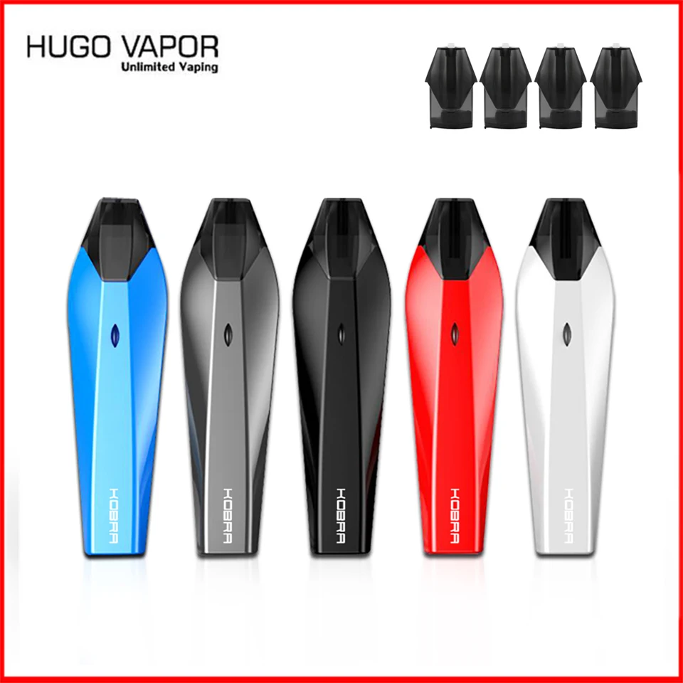 Оригинальный комплект Hugo Vapor Kobra Pod вейп со встроенным аккумулятором на 500 мАч и