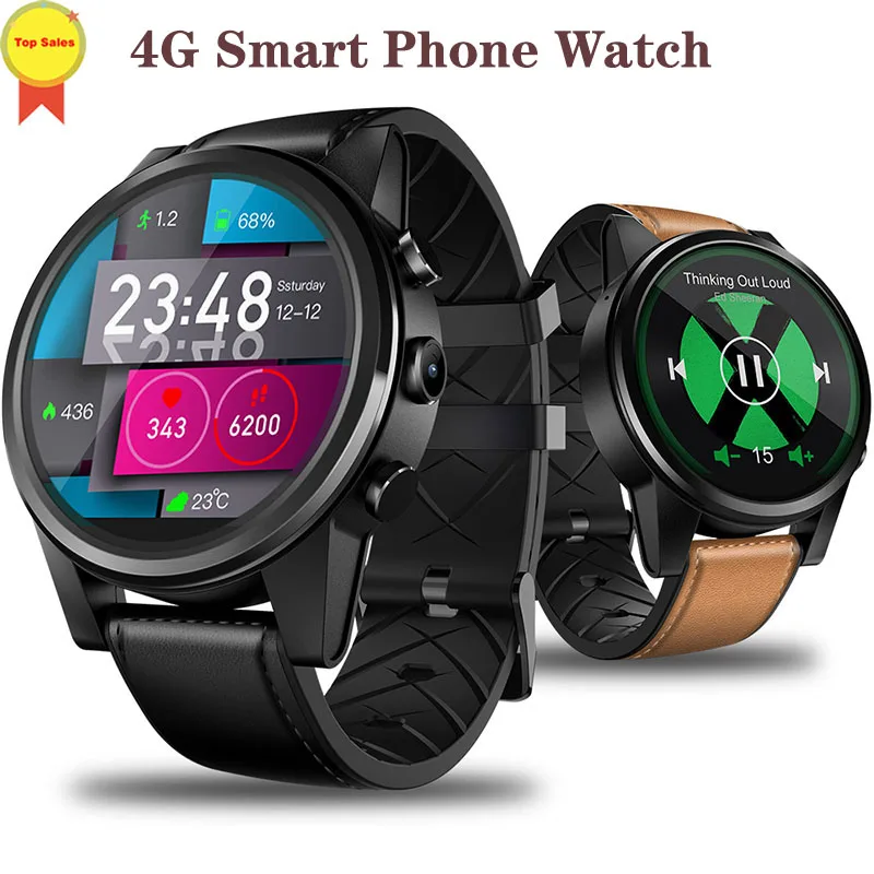 4G Smart Watch Men Wifi GLONASS GPS Smartwatch MTK6739 16GB+1GB Quad Core 600mAh Crystal Display Watches Phone Calls smartwatch