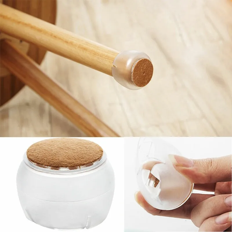 2016 New Arrival 1/4/8 Pcs Chair Leg Caps Rubber Feet Protector Pads Furniture Table Covers Round Square Bottom