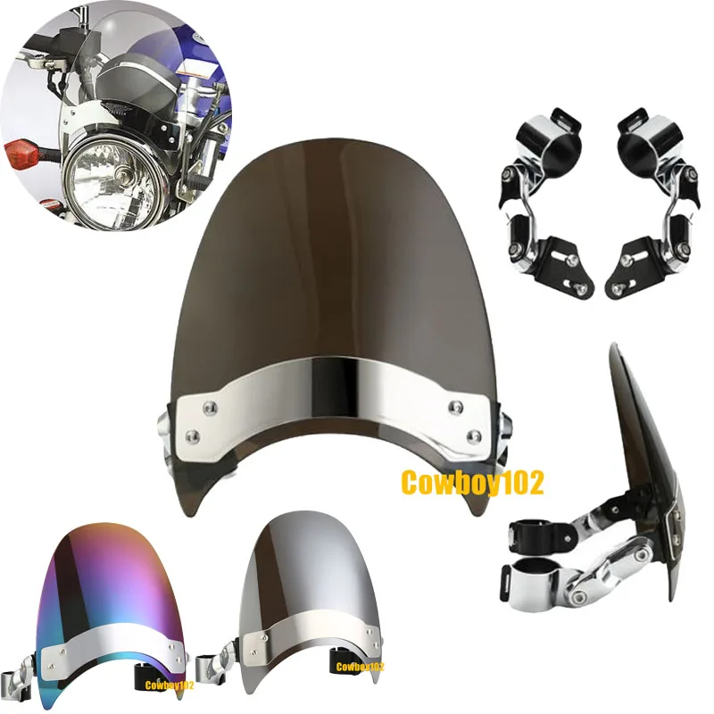 Motorcycle Windshield Windscreen Front Fork Mount Covers Ornamental