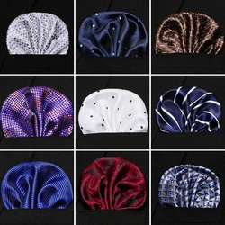 Luxury Men's Handkerchief Polka Dot Striped Floral Printed Hankies Silk Hanky Business Pocket Square Chest Towel 22*22CM Luxury Men's Handkerchief Polka Dot Striped Floral Printed Hankies Silk Hanky Business Pocket Square Chest Towel 22*22CM