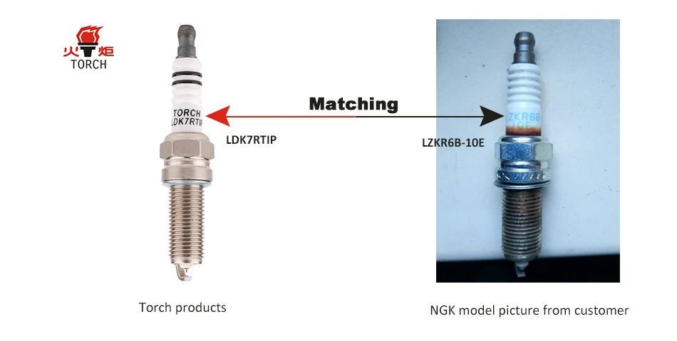 4 упаковки/6 пакетов Китай фонарь свечи зажигания FR8NP/LFR6AIX-11/IKH20/REC10WYPB4/KH6RIU