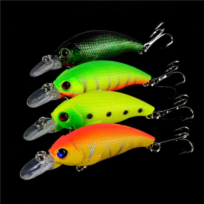 4PCS Crank Crankbait Hard Bait Tight Wobble Slow font b Floating b font Jerkbait High Quality