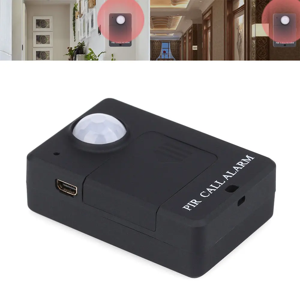 Mini PIR Alert Sensor Infrared GSM Wireless Alarm Monitor Motion Detection Hot Selling Anti-theft Motion Detector Wireless