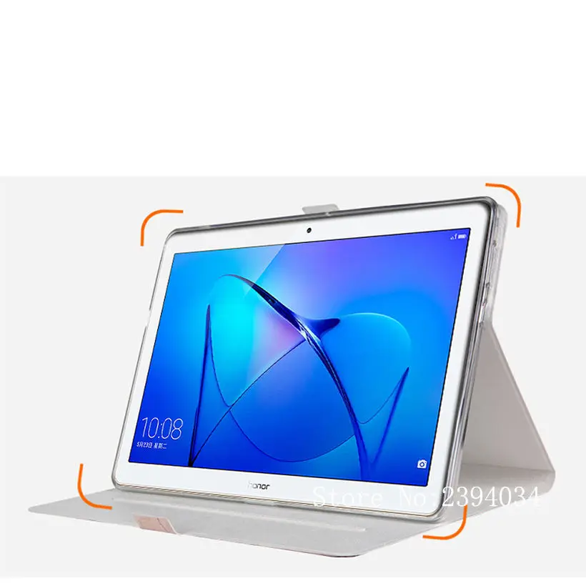 Тонкий окрашенный чехол для Huawei MediaPad T3 10 Honor Play Pad 2 9 6 дюйма с пленкой и стилусом AGS