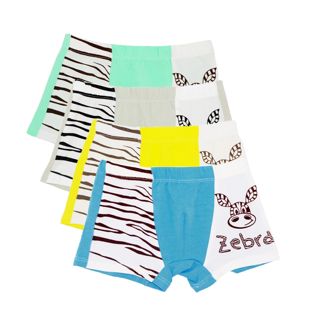 12Pcs/Pack 100 Cotton Children Underwear Baby Boys Girls Boxer Shorts