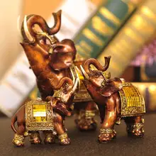 Современный минималистичный Декор интерьера дома для гостиной креативный Высококачественный орнамент из каучука ручной работы украшение свадебный подарок eleph