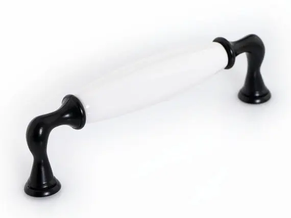 

Black White Silver Dresser Pulls Drawer Pull Ceramic Kitchen Cabinet Door Knobs Handle Porcelain Furniture Handle Hardware Retro