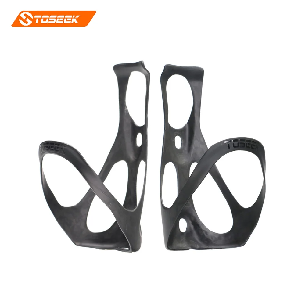 

TOSEEK Bike Cycling Carbon Bottle Cage Lightweight 16g gloss black logo Carbon Bottle Holder Carbon Fiber Bottle Cage