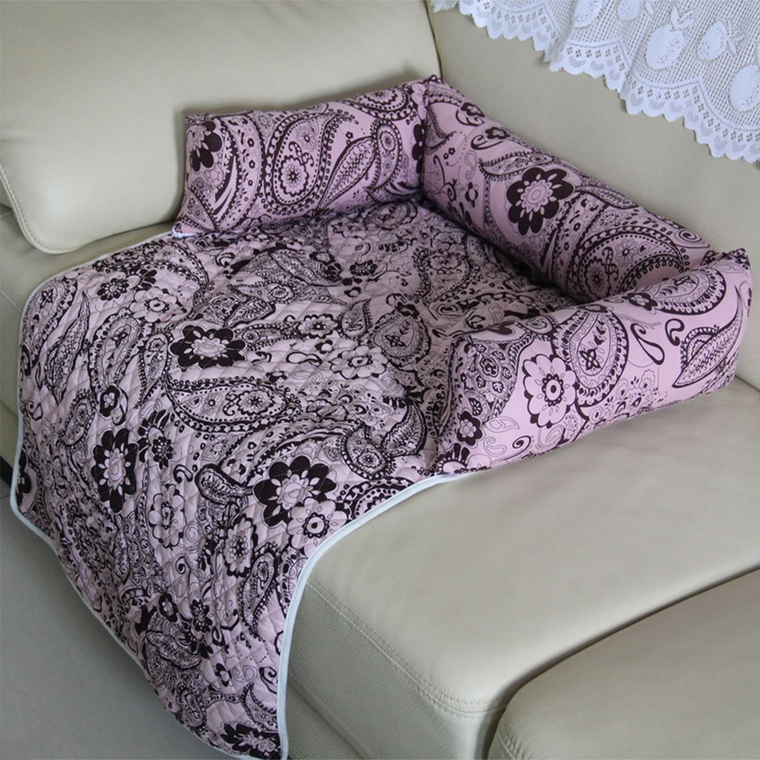 Best Pet Beds Sleep Warm Soft Sofas Puppy Blanket Chair Pad Floral Print Multifunction Dog Cat Mats Pet Car Seat Cover Sofa Mats