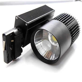 

1pcs 40W 2wire 3wire 4wire COB LED Track light aluminum Ceiling Rail Track lighting Spot Rail Spotlights Replace Halogen Lamps