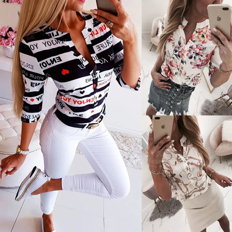 Женская футболка размера плюс Camisetas Mujer уличная Харадзюку С v образным вырезом и
