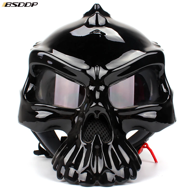 New personality fashion Double Use Helmet Skull Motorcycle Helmet Half Face Helmets Capacetes Casco Retro Casque for KTM Harley