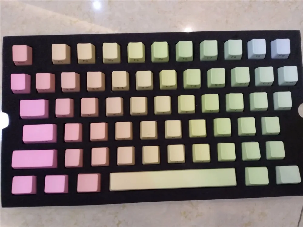 Механические клавиши Rainbow PBT keycap cherry mx OEM для игровой клавиатуры ANSI 104 keycap для механической клавиатуры filco ducky