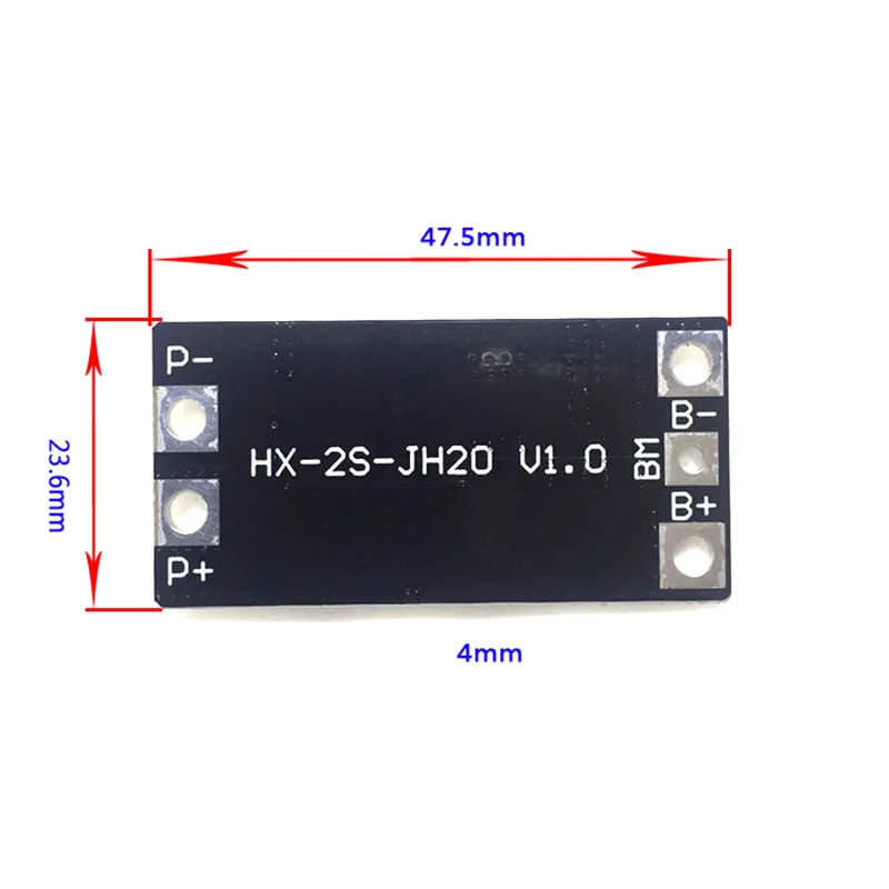 BMS 2S 15A 20A 18650 защита литиевой батареи Монтажная плата балансировочный модуль PCB PCM Li-Ion Lipo 2S BMS 3,7 V зарядное устройство