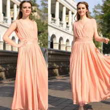 2016 großen Europäischen Yards Langes Chiffon-Kleid Böhmisches Kleid Ballkleid abendkleider