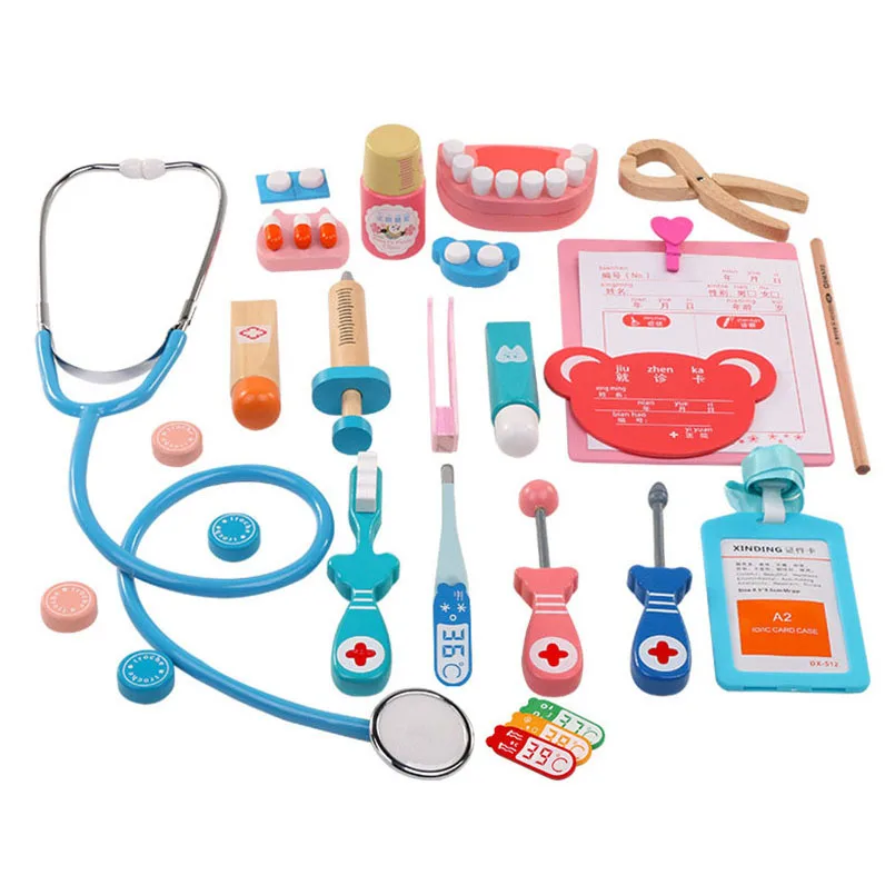 doctors set wooden