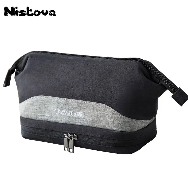 Waterproof Large Men Toiletry Bag Double Layer Travel Organizer Cosmetic Bag For Women Necessaries Make Up Case Wash Makeup Bag Waterproof Large Men Toiletry Bag Double Layer Travel Organizer Cosmetic Bag For Women Necessaries Make Up Case Wash Makeup Bag