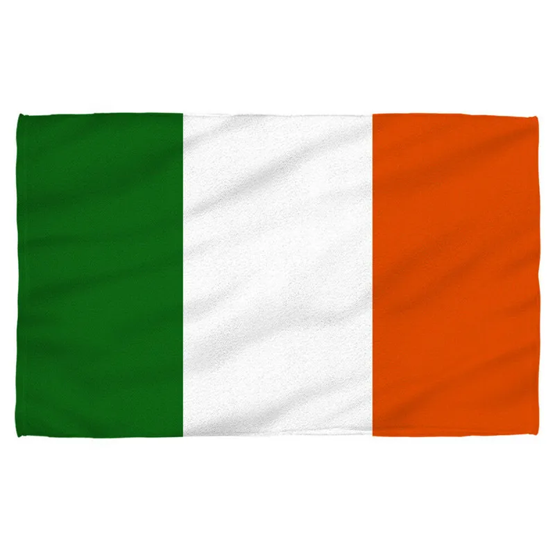 

Novelty Irish Ireland Flag Large Sports Towels Hair Head Flag Towel for Men Bath Gym Lightweight Beach Towels Holiday Gift Soft