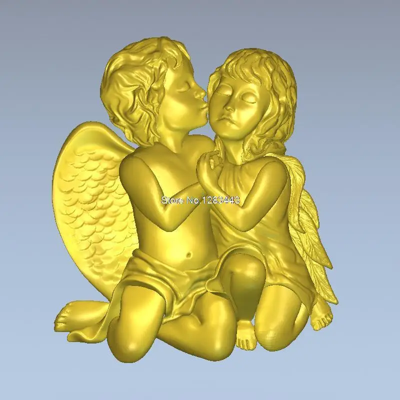 

High quality 3d model relief for cnc or 3D printers in STL file format angel_3