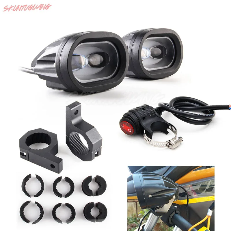 

LED 6D Work Light Match 12V Motorcycle Handlebar Switch 50MM work Light Bracket Motorcycle Bike Accessories