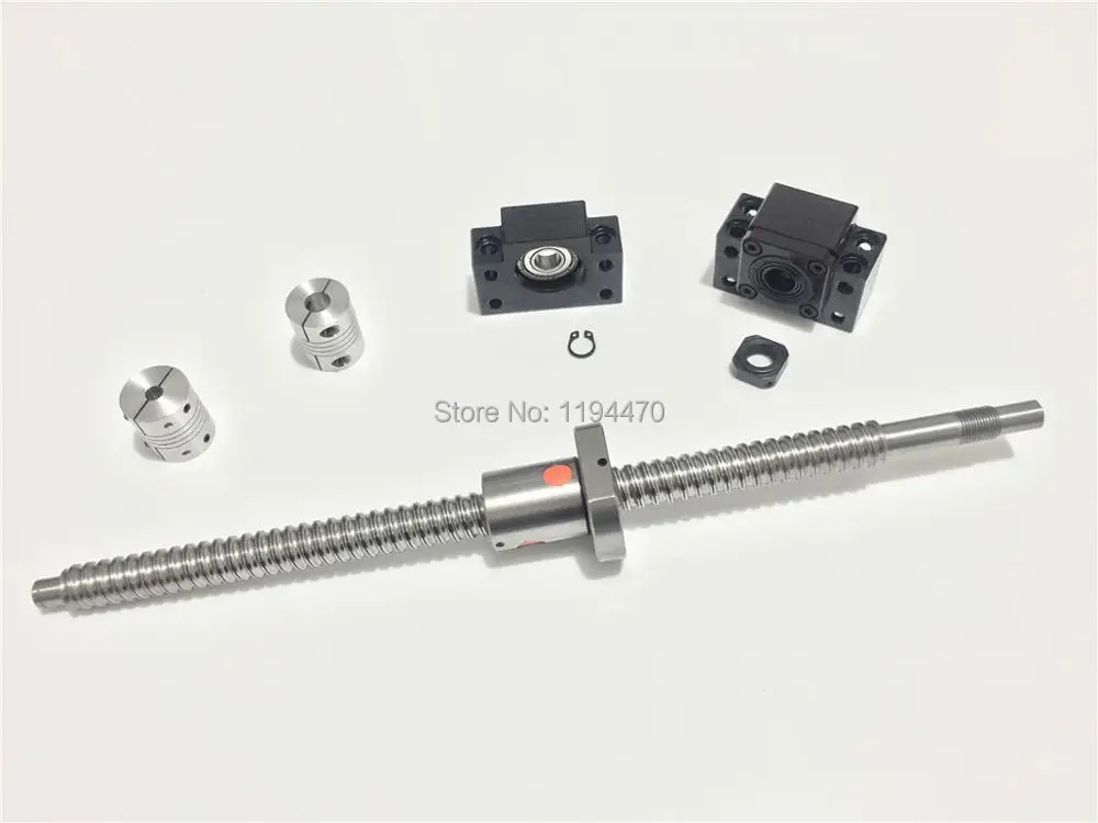 

Ball Screw SFU1605 RM1605 L200mm Ballscrew End Machined with Ballnut + BK12 BF12 End Support + 2pcs 6.35x10mm Coupler
