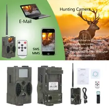 Цифровой Scoutguard Охота инфракрасная камера 12МП разрешением 1080p MMS-сообщения GPRS камера фото Ловушка ИК цифровой Охота Трейл-камеры HC300M