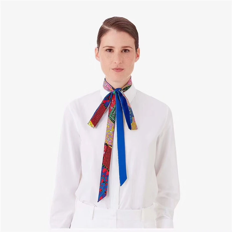 

Multifunction Scarf Female Chic Silk Scarf Handkerchief Bag Bandage Shawls Fashion Scarves for Women cache cou satin scarf