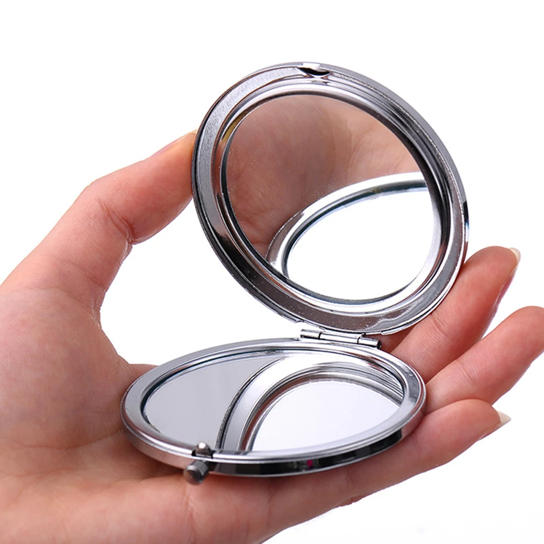 Creative Metal Crystal Makeup Mirro/Portable Lady Pocket Makeup Mirror