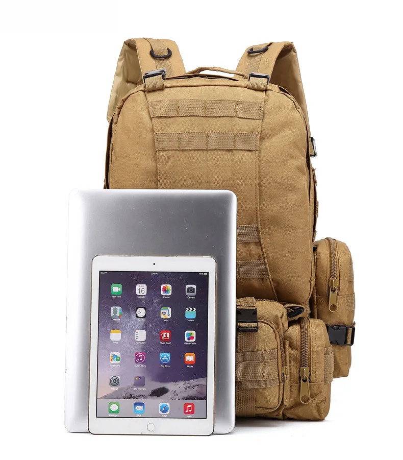 55L военный тактический рюкзак армейский Молл сумки Portefeuille Militaire для наружного туризма кемпинга рыболовные сумки 4 в 1