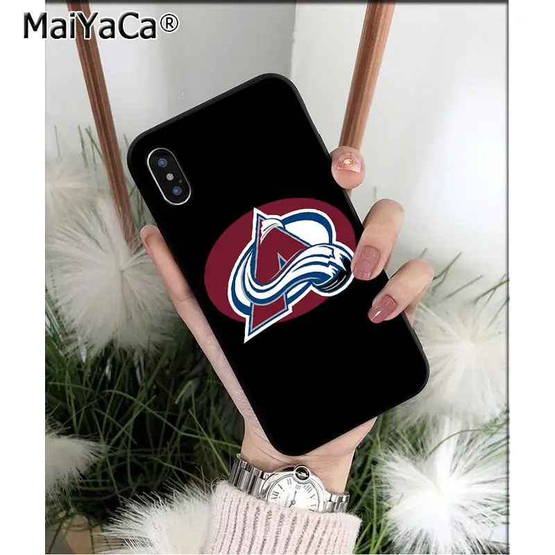 MaiYaCa Colorado Avalanche Силиконовый ТПУ мягкий черный чехол для телефона для iPhone 8 7 6 6S Plus 5 5S SE XR X XS MAX Coque Shell