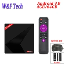 S8 MAX PLUS 4 Гб 64 ГБ Android 9,0 ТВ-бокс на Rockchip RK3328 четырехъядерный 64 бит 2,4 г/5 ГГц двойной WiFi 4 K Smart tv Box PK X88 MAX PLUS