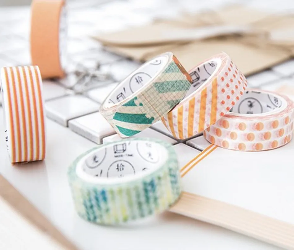

New fashion basic designs paper masking Tape Decoration Stationery washi Tape