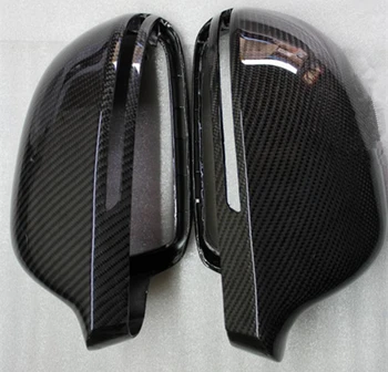 

2pcs/set Carbon Fiber Replacement Side Wing Rear View Rearview Mirror Cover W/O side lane assist for Audi A8 A3 Q3 A4 B8 A5 A6