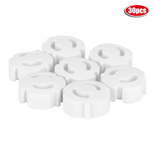 50PCS EU Plugs Socket Protector Protector Antielectric Socket