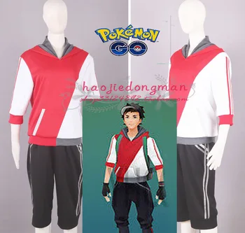 

2016 Pocket Monster Game Hot Go Male Trainer Avatar Anime Cosplay Costume