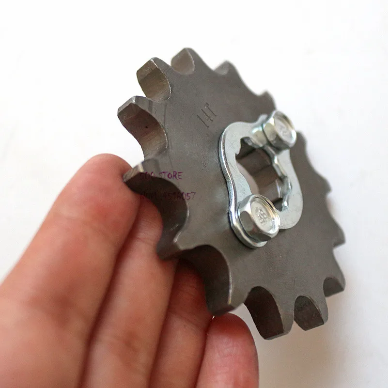 

free shipping Motorcycle 520 small sprocket -14 T Front Engine fit Pit Bike ATV Quad Go Kart Moped Buggy Scooter part
