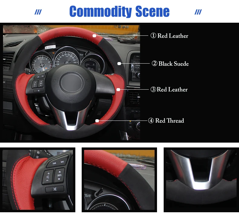 for Mazda CX-5 steering wheel cover