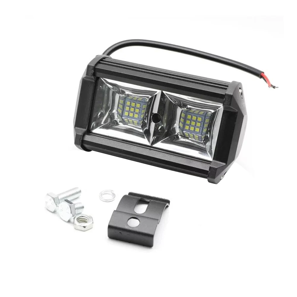 72W LED Work Light 12V Light Bar LED Lamp Auto Fog Lamps for Tractor Boat OffRoad Car Truck SUV ATV Motorcycle With Wiring (6)