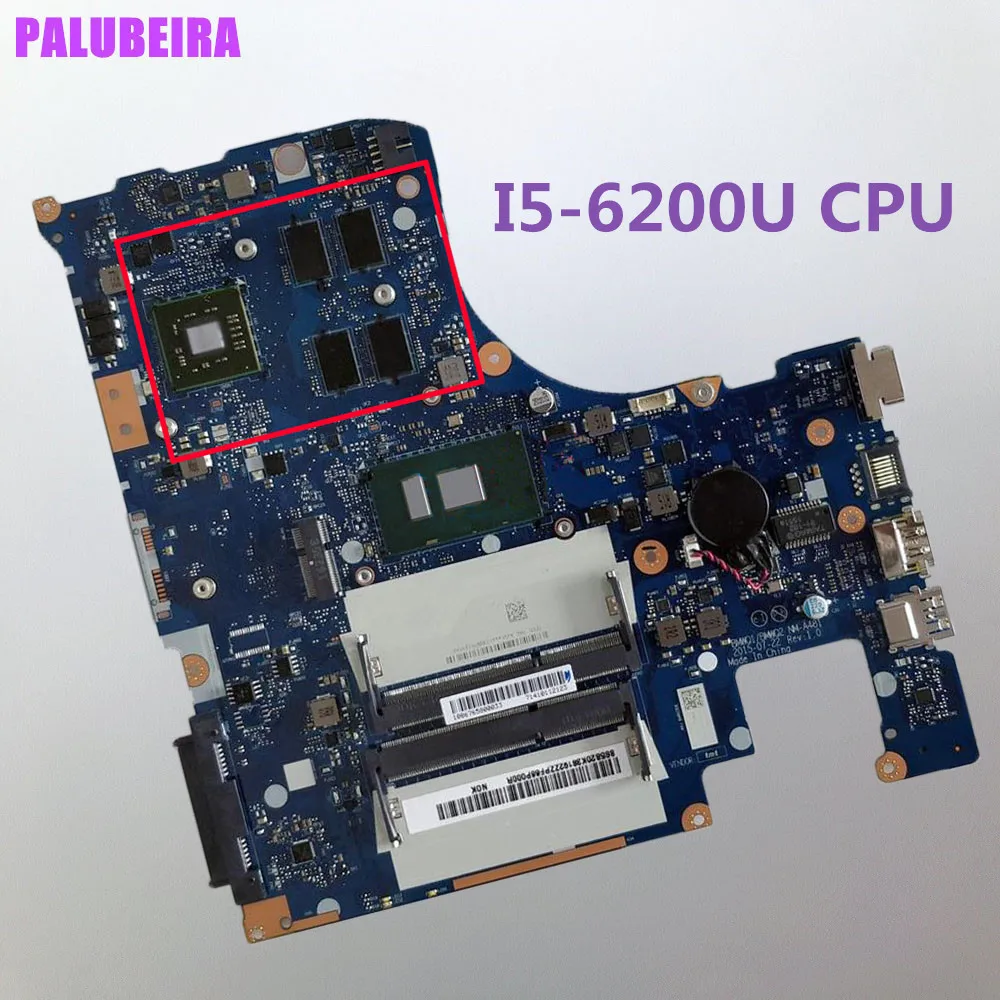 PALUBEIRAFor lenovo 300-15ISK Материнская плата ноутбука 5B20K38179 NM-A481 с процессором SR2EY i5-6200U DDR3 полностью протестирована
