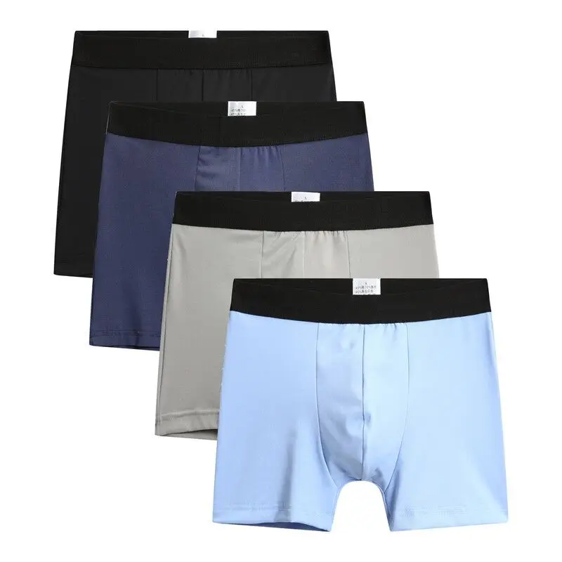 

4pcs/lot Men Boxers Thin Man Thin Short Breathable Comfortable Shorts Boxers Funny Panties For Young Students Underpants